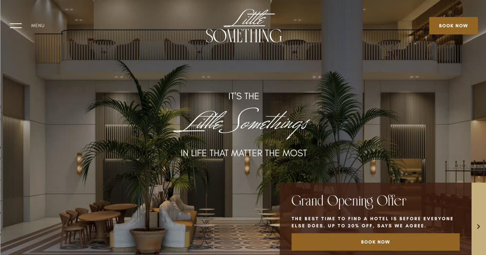 Little Something Hotel website
